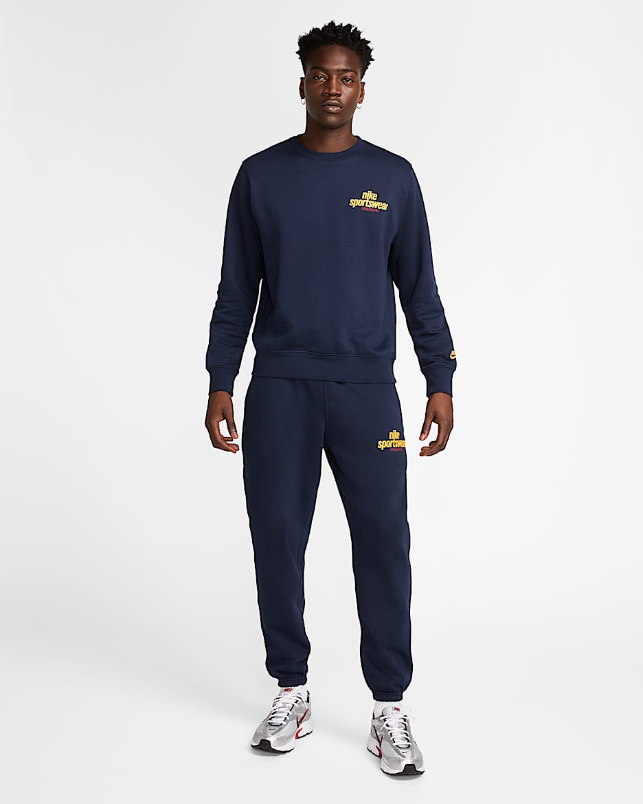 Nike obsidian club fleece crew on sale